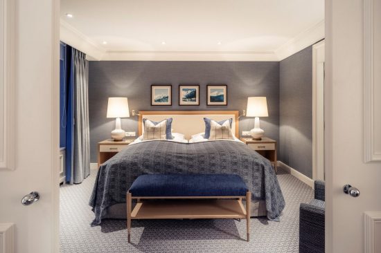 Grand Hotel Kronenhof in Pontresina refurbished suites by Pierre-Yves Rochon