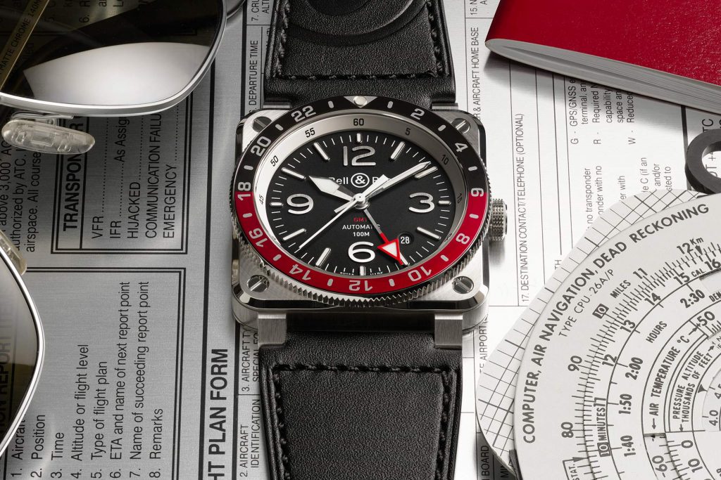 Bell & Ross BR 03-93 GMT Watch-Inspired by the On-board Flight Instrument