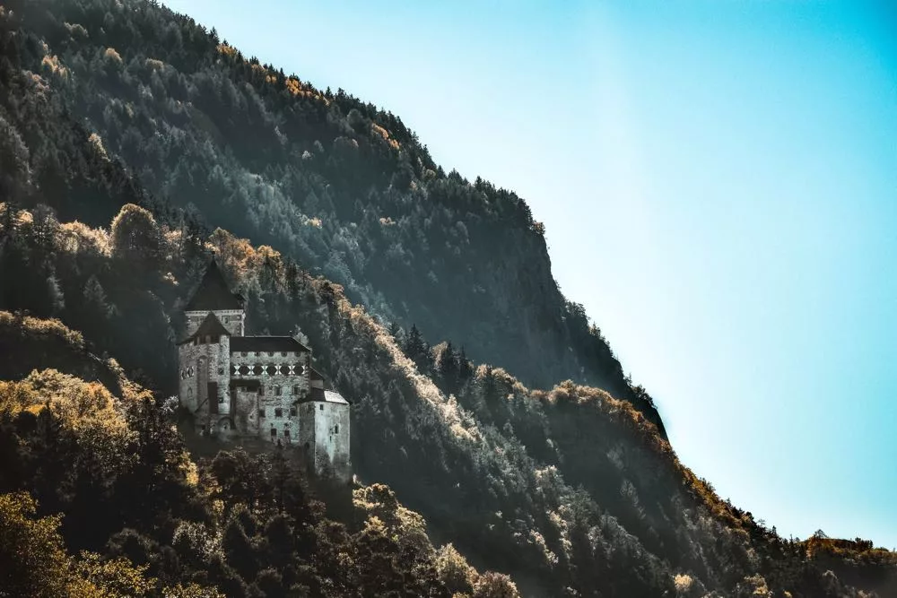 Majestic Bolzano Castle on Mountain, Italy, South Tyrol