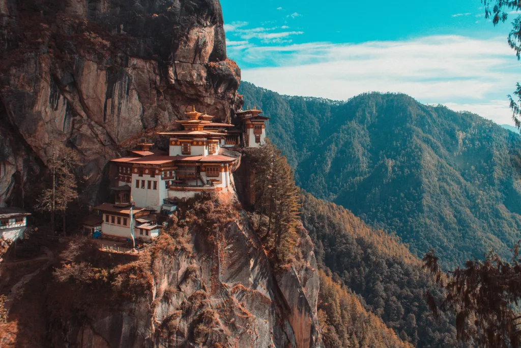 A serene Bhutanese landscape.