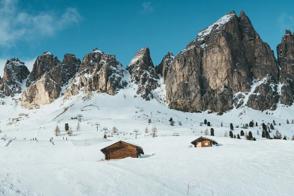 Alpine Hut and Skislopes